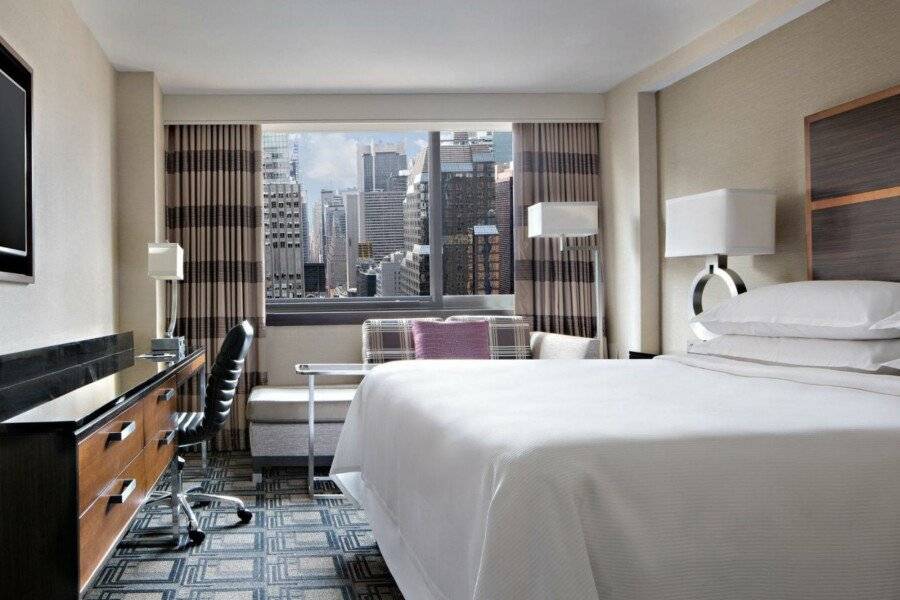 Sheraton Times Square Hotel hotel bedroom,city view