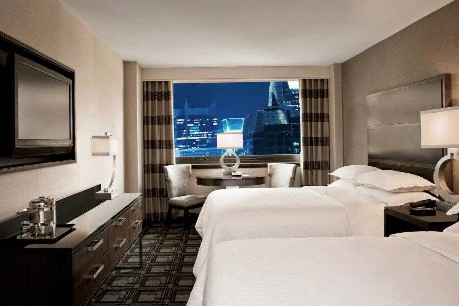 Sheraton Times Square Hotel hotel bedroom,city view