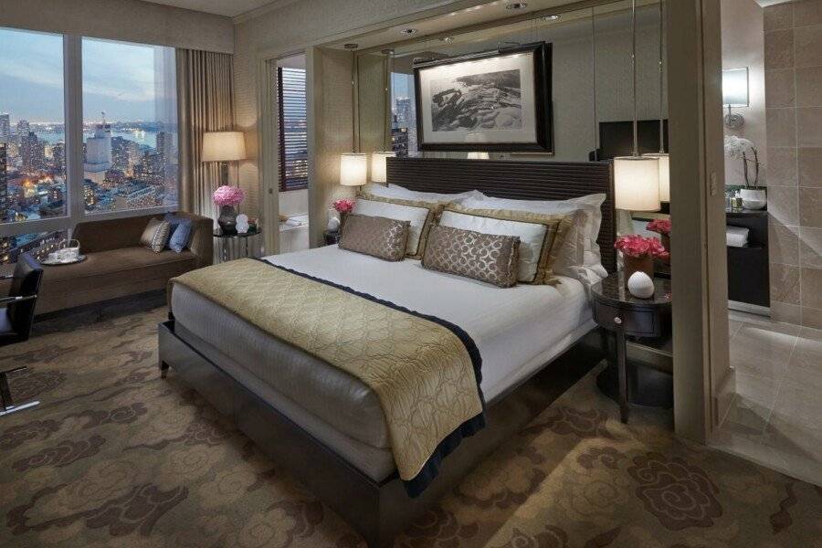 Mandarin Oriental, hotel bedroom,city view