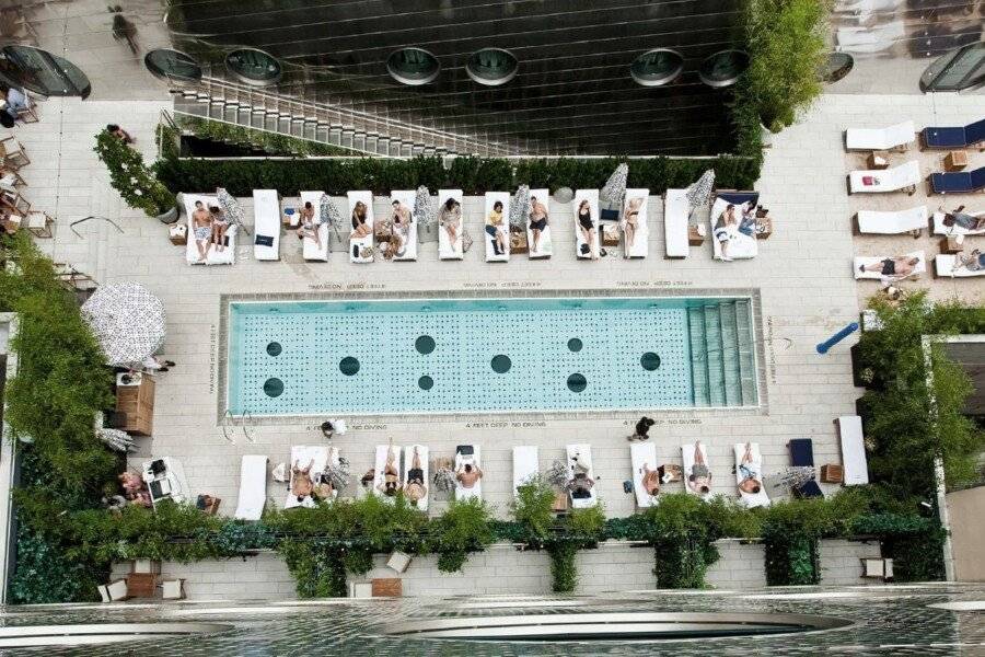 Dream Downtown, by Hyatt rooftop pool, outdoor pool, spa, garden