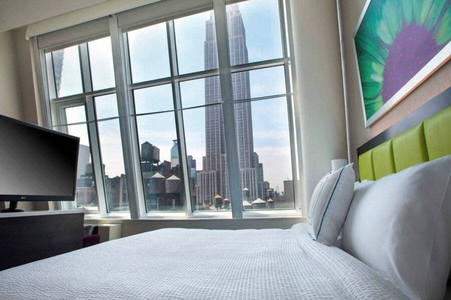 SpringHill Suites by Marriott Midtown Manhattan/Fifth Avenue hotel bedroom,ocean view