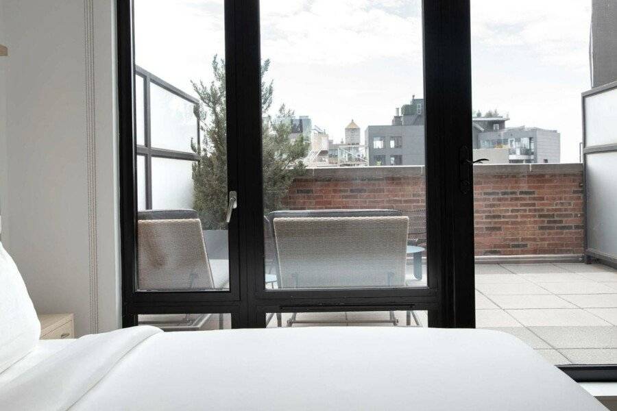 Arlo SoHo balcony, hotel bedroom