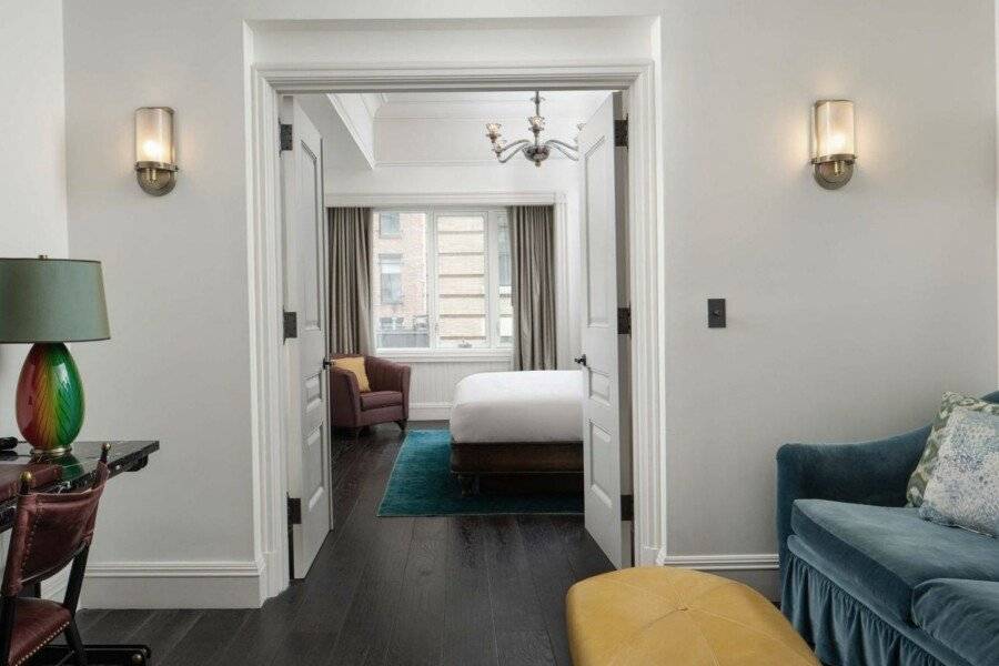 The Beekman, A Thompson Hotel, by Hyatt hotel bedroom