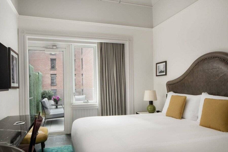 The Beekman, A Thompson Hotel, by Hyatt hotel bedroom