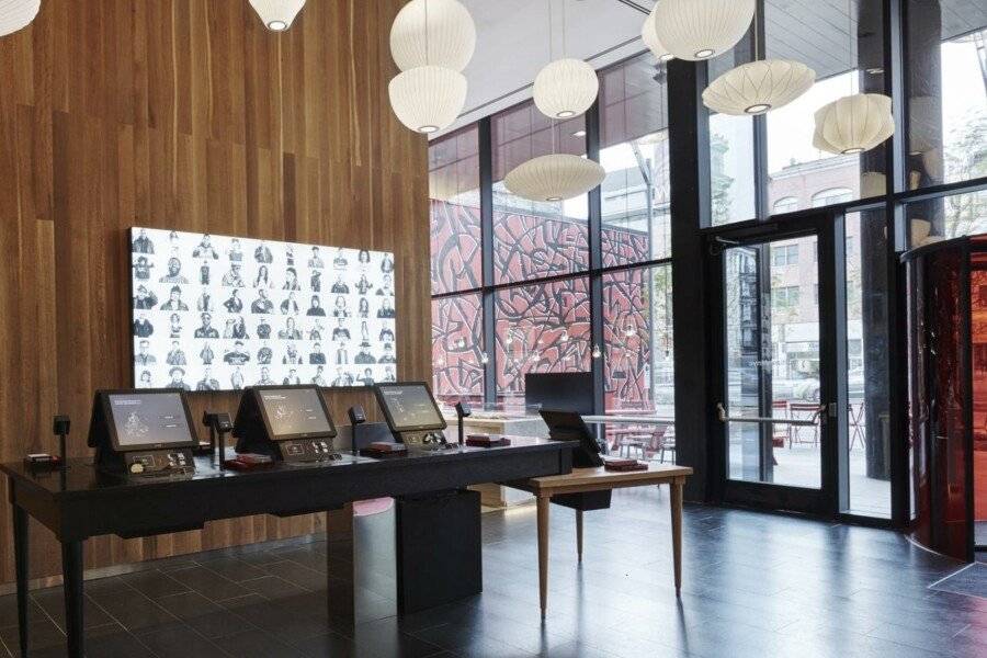 citizenM Bowery lobby,front desk,