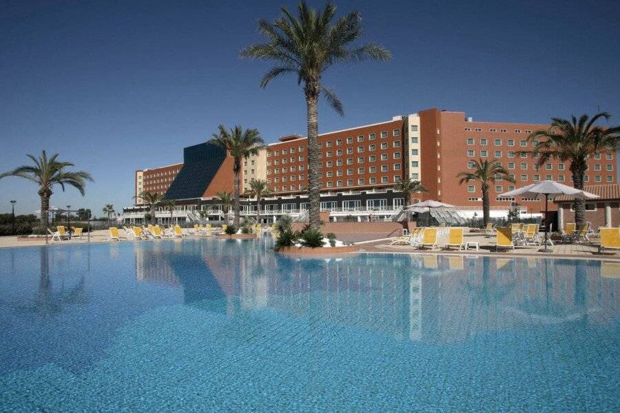 Rome Marriott Park Hotel facade,outdoor pool