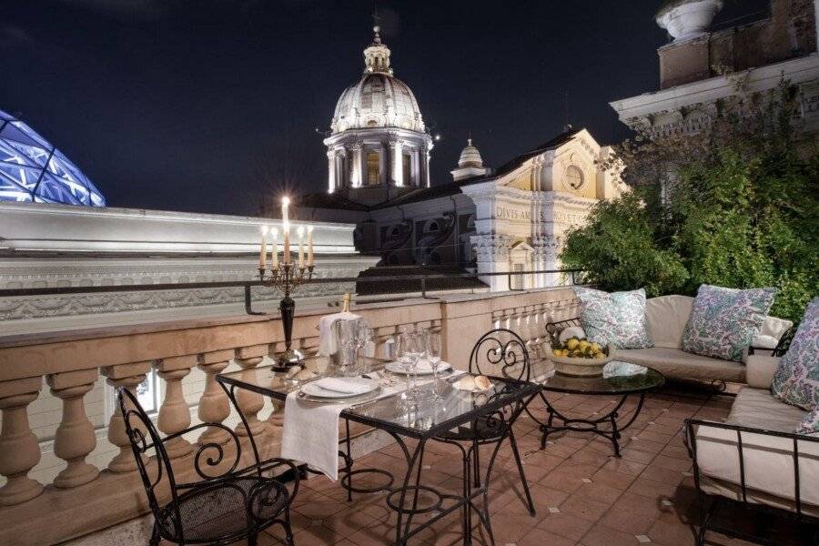 Grand Hotel Plaza , balcony, garden