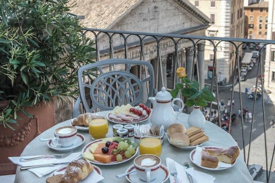 Albergo del Senato breakfast, balcony, ocean view