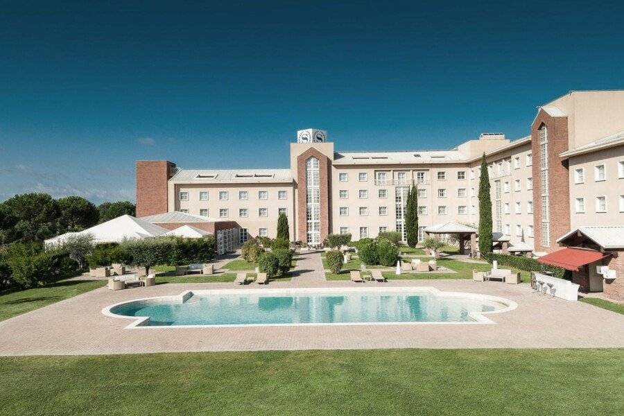 Sheraton Parco de Medici facade,outdoor pool,garden