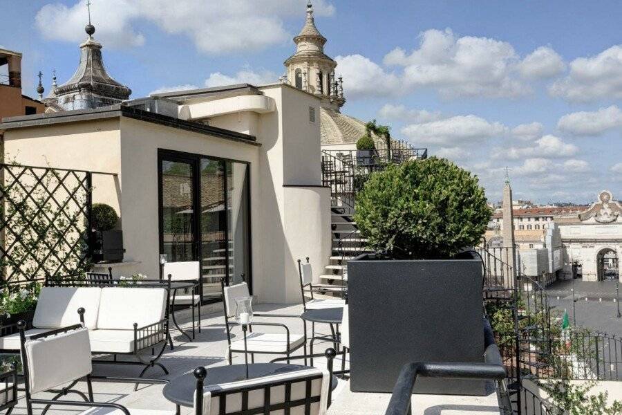 Palazzo Nainer rooftop pool, terrace, garden