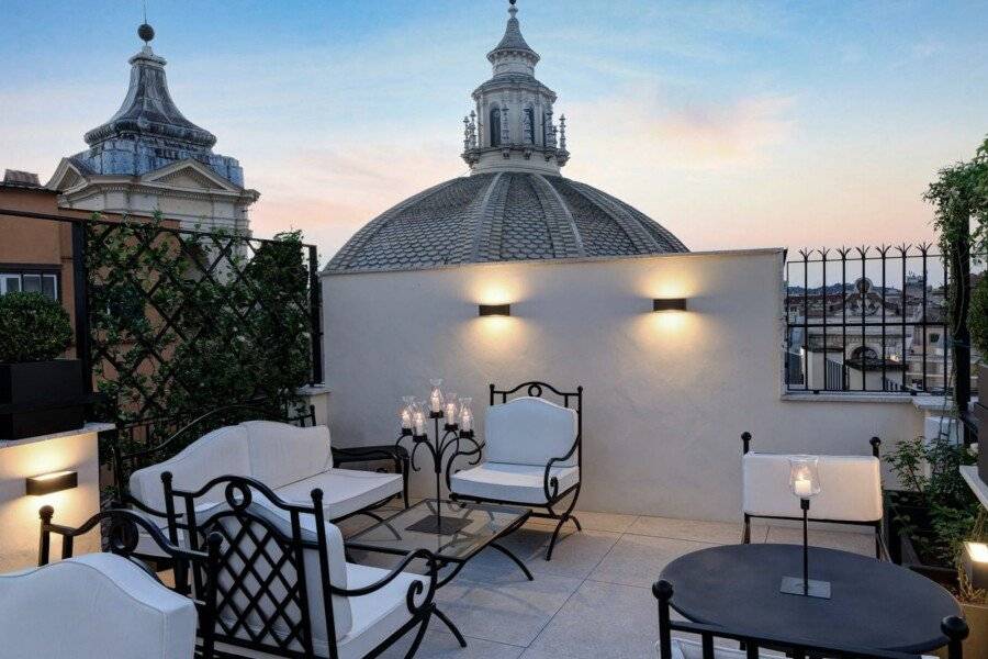 Palazzo Nainer rooftop pool, balcony, ocean view