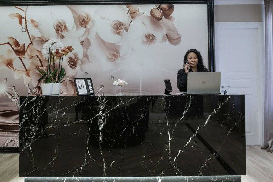 The Boutique Hotel front desk,lobby