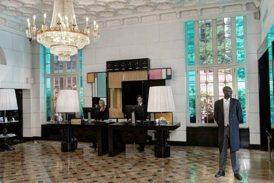 Grand Hotel Palace lobby,front desk,