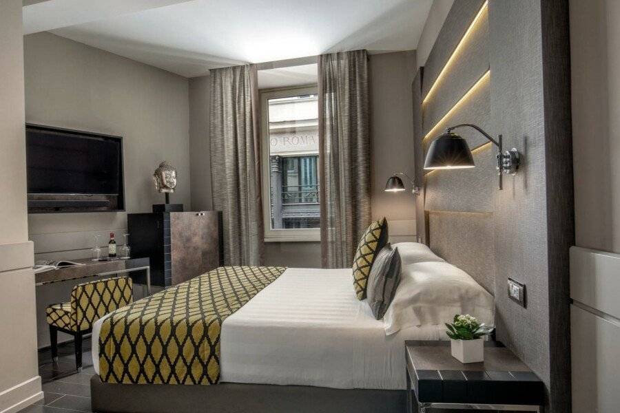 The Style, Rome hotel bedroom