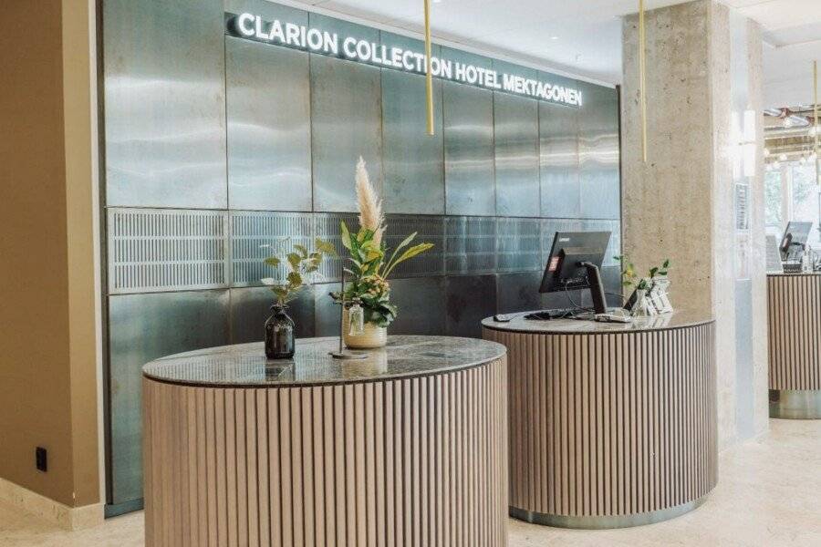 Clarion Collection Hotel Mektagonen lobby,front desk,