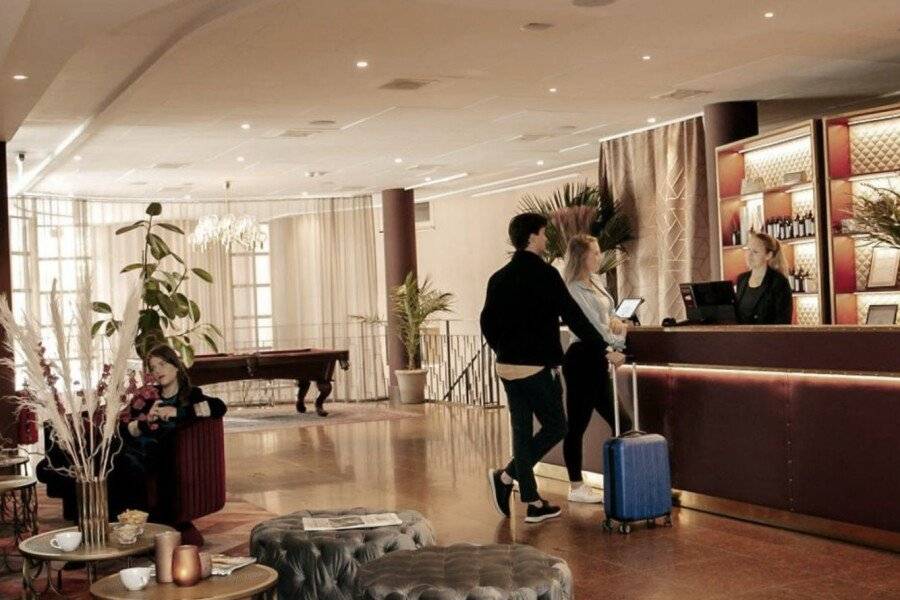 Hotel Hasselbacken lobby,front desk