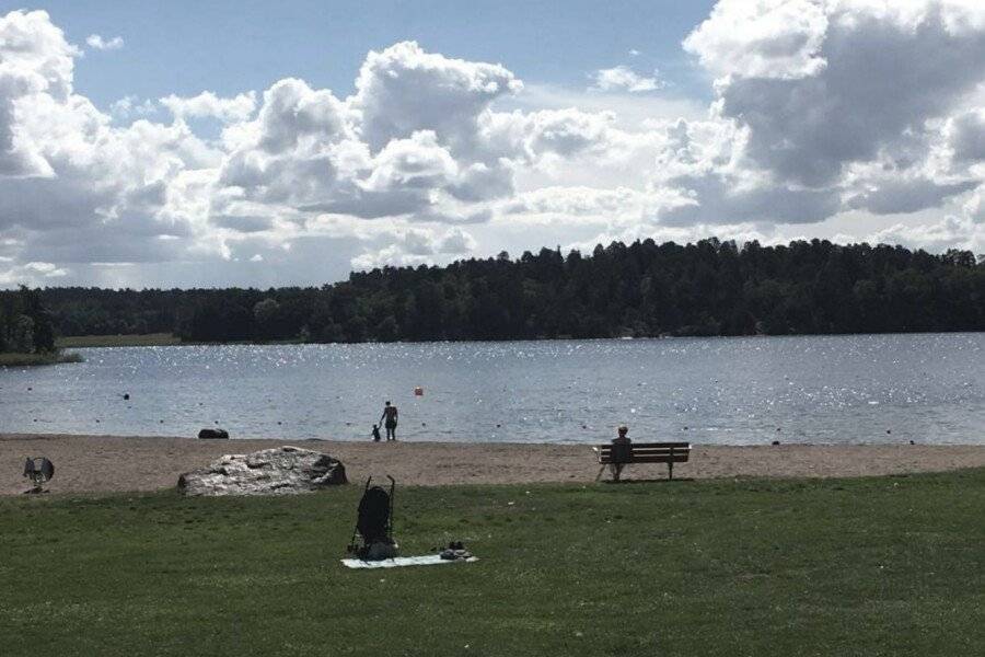 Stockholm Ängby Camping beach,ocean view