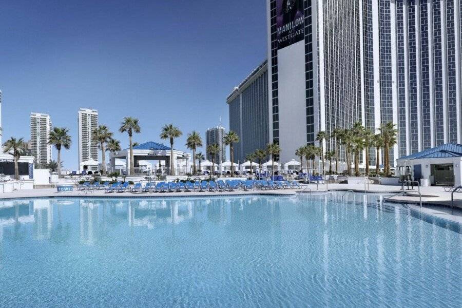 Westgate Resort and Casino facade,outdoor pool