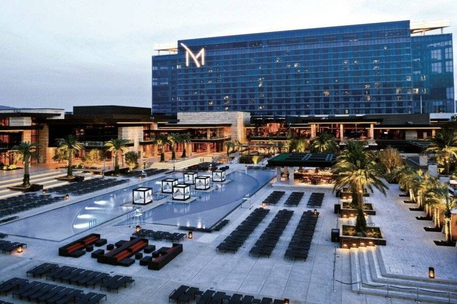 M Resort Spa & Casino facade,outdoor pool