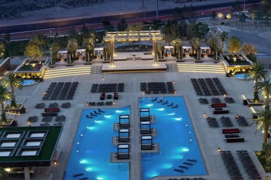 M Resort Spa & Casino rooftop pool,outdoor pool,spa,hotel facade