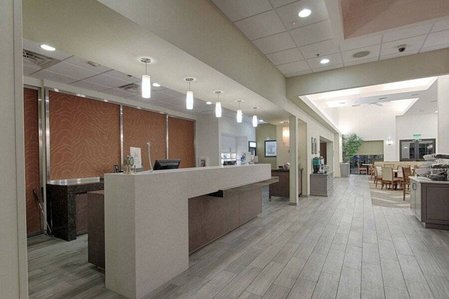 Homewood Suites by Hilton Airport front desk, lobby