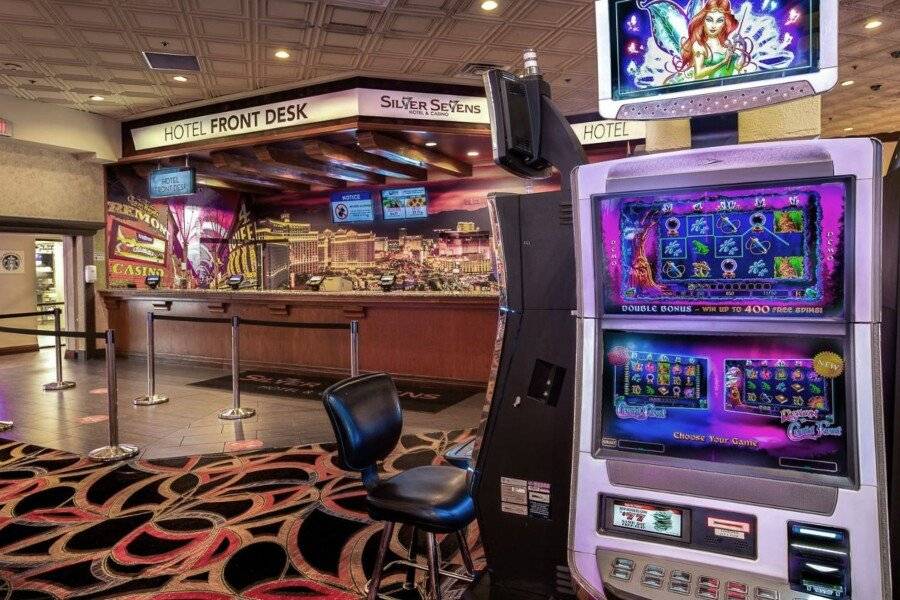 Silver Sevens Hotel & Casino front desk,casino