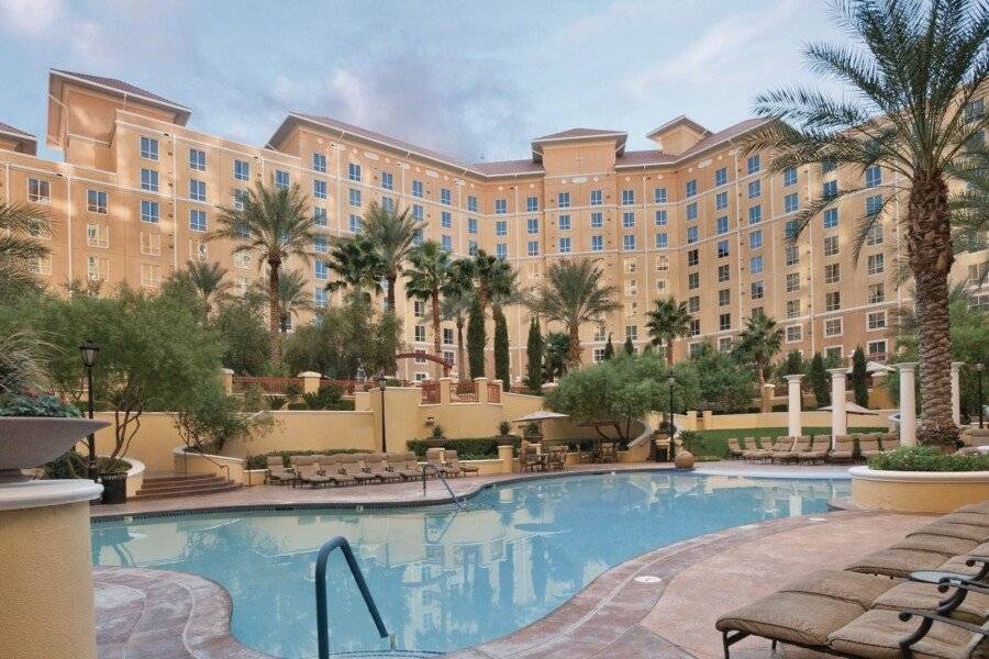 Club Wyndham Grand Desert facade,outdoor pool