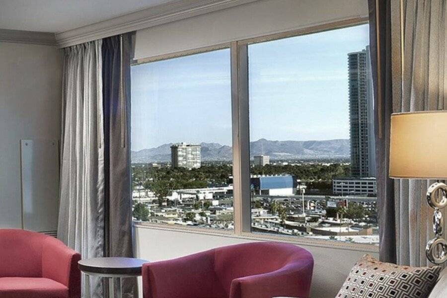 The STRAT Hotel, Casino & Tower hotel bedroom,ocean view