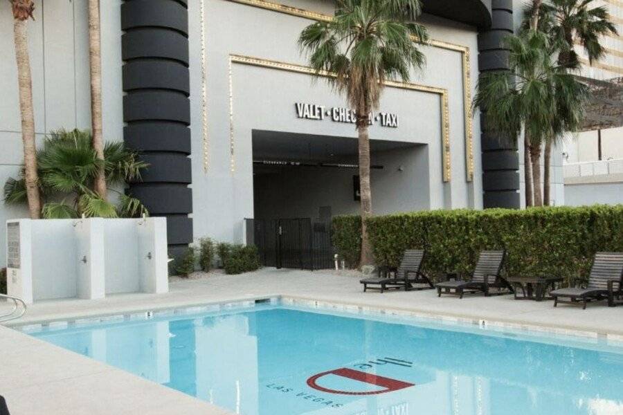 The D facade,outdoor pool