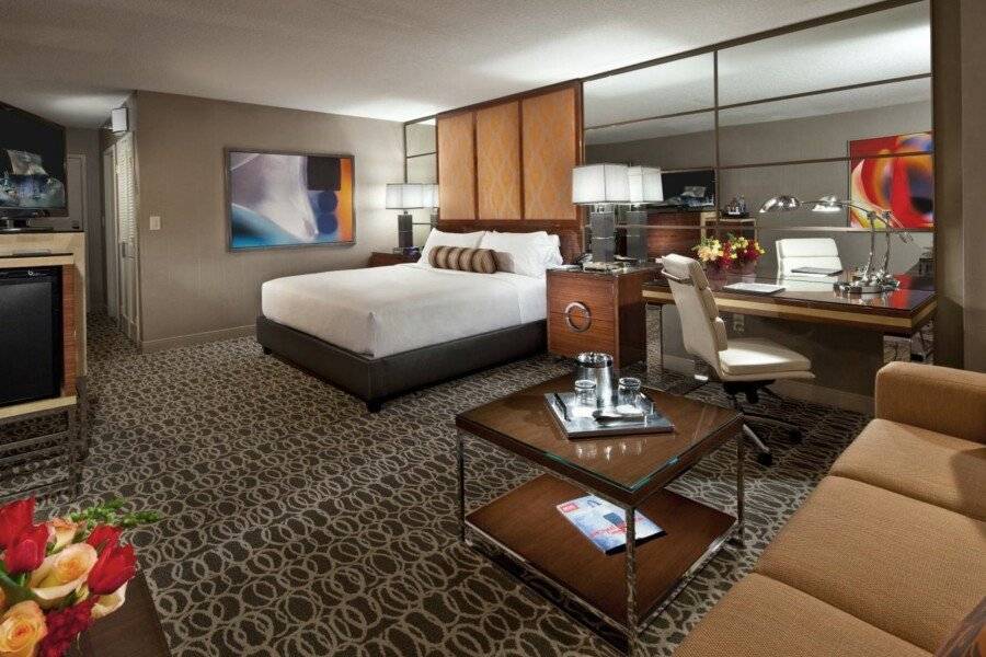 MGM Grand hotel bedroom