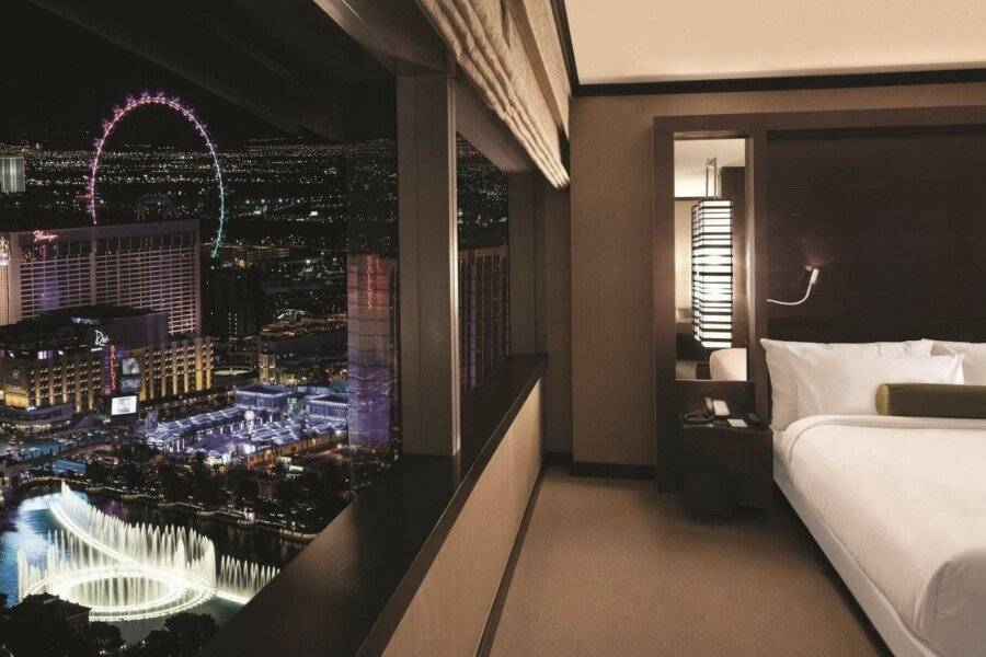 Vdara Hotel & Spa at ARIA hotel bedroom,ocean view