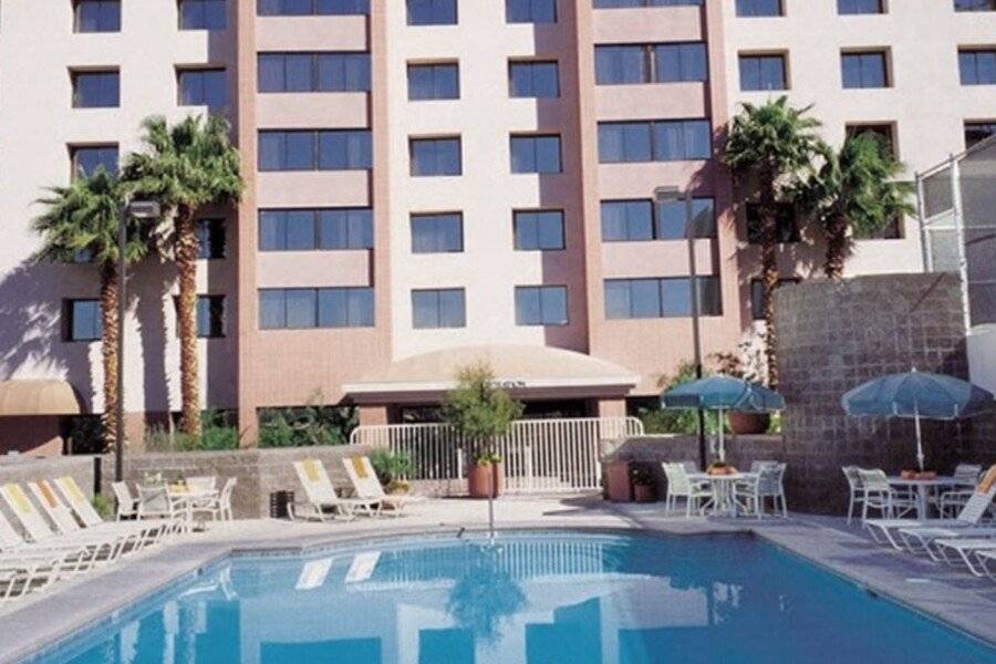 The Carriage House facade,outdoor pool