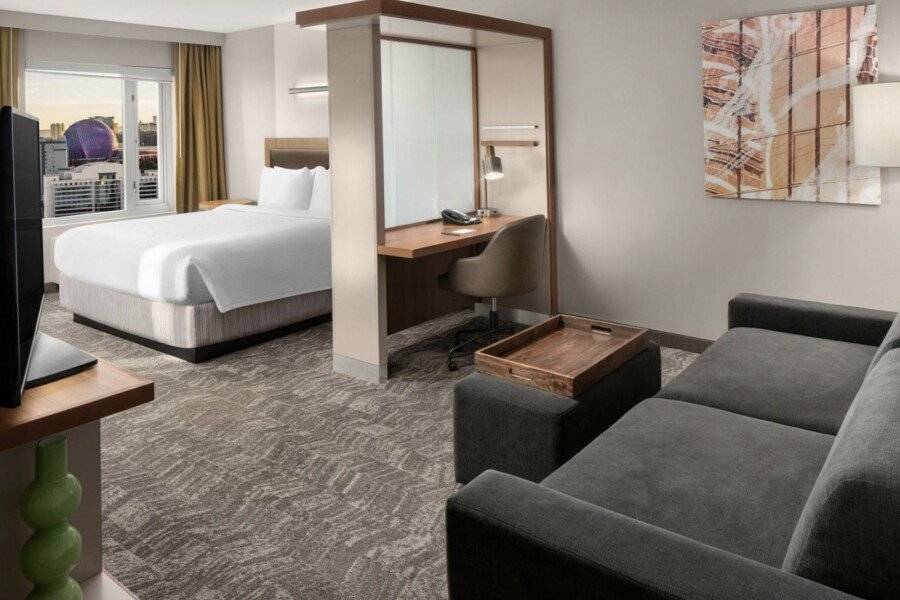 SpringHill Suites by Marriott Convention Center hotel bedroom