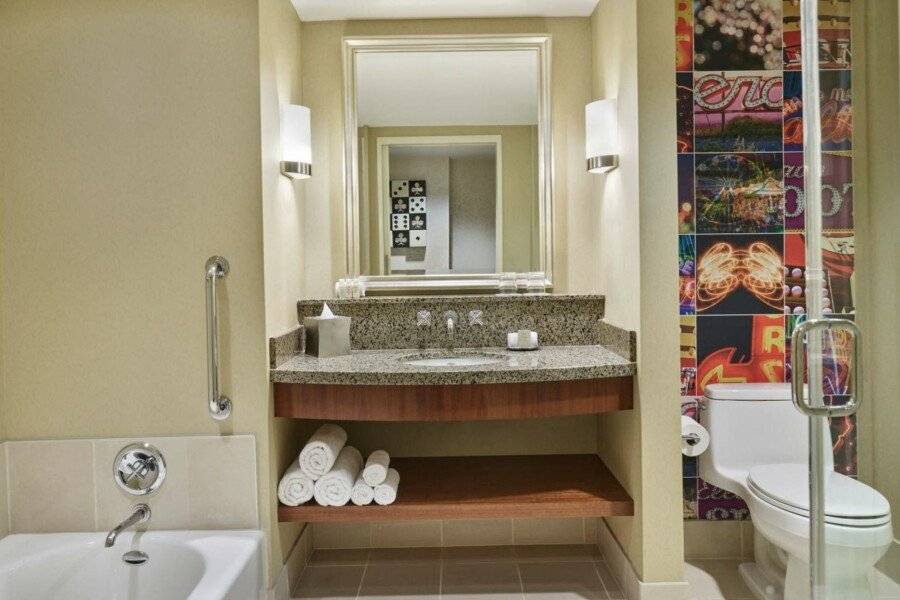 Renaissance Hotel , hotel bedroom, bathtub