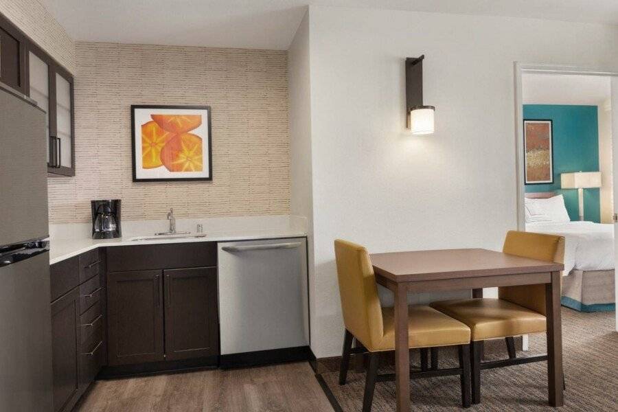 Residence Inn By Marriott Stadium Area kitchen,hotel bedroom