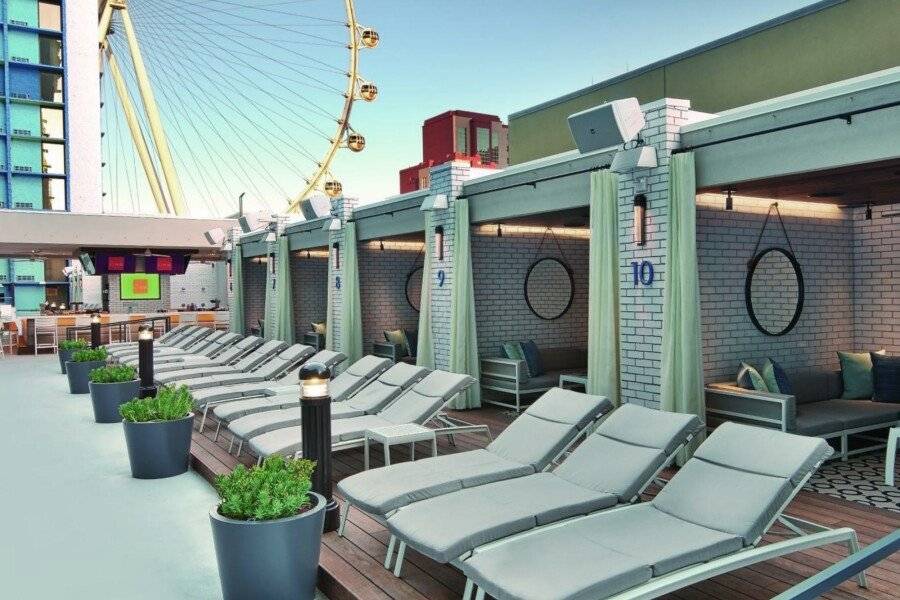 The LINQ Hotel and Casino rooftop pool