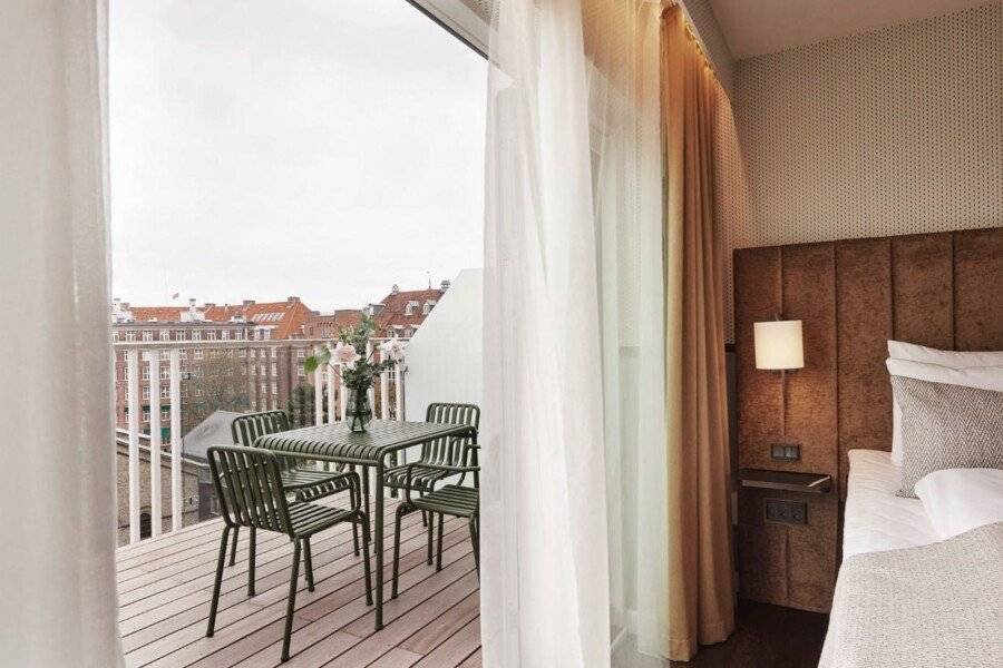 WIDE Hotel balcony, hotel bedroom, ocean view