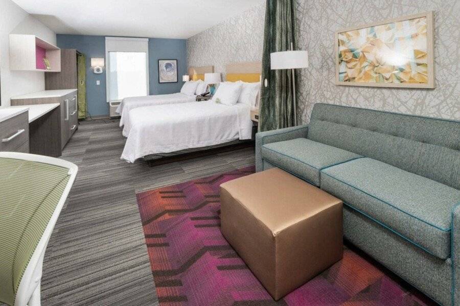 Home2 Suites By Hilton Newark Airport hotel bedroom