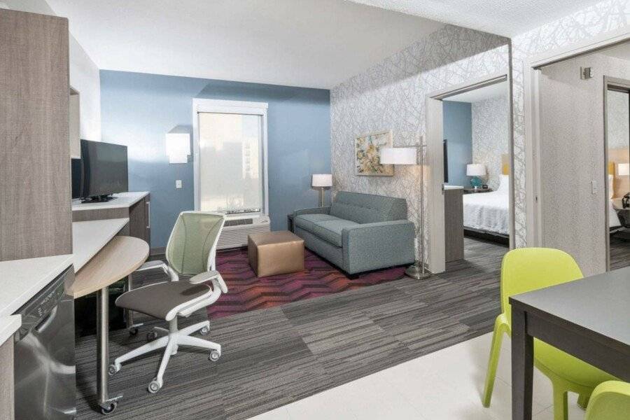 Home2 Suites By Hilton Newark Airport hotel bedroom