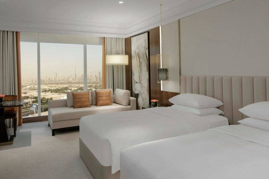 Grand Hyatt hotel bedroom,city view