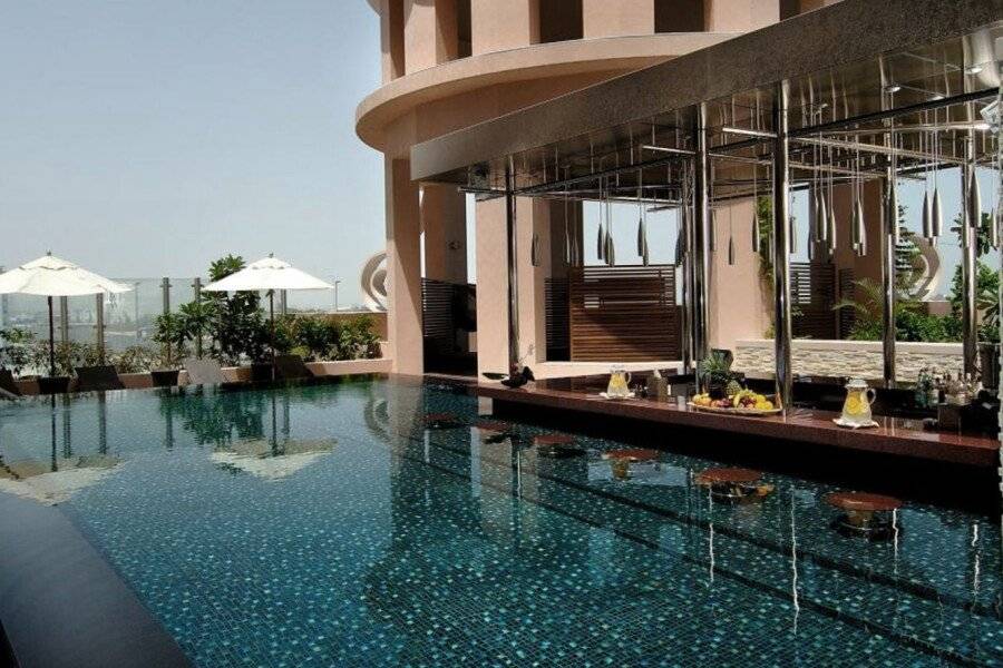 Kempinski Hotel Mall of the Emirates, infinity pool, outdoor pool, spa, hotel facade