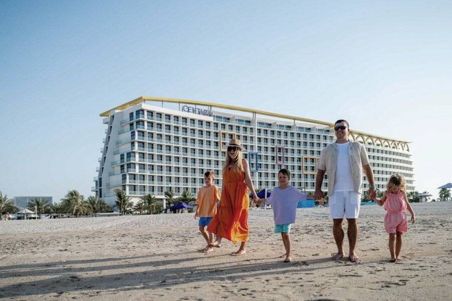 Centara Mirage Beach Resort facade, beach