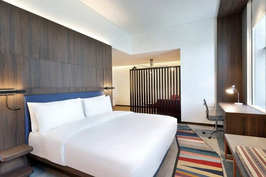 Aloft Dubai Airport hotel bedroom