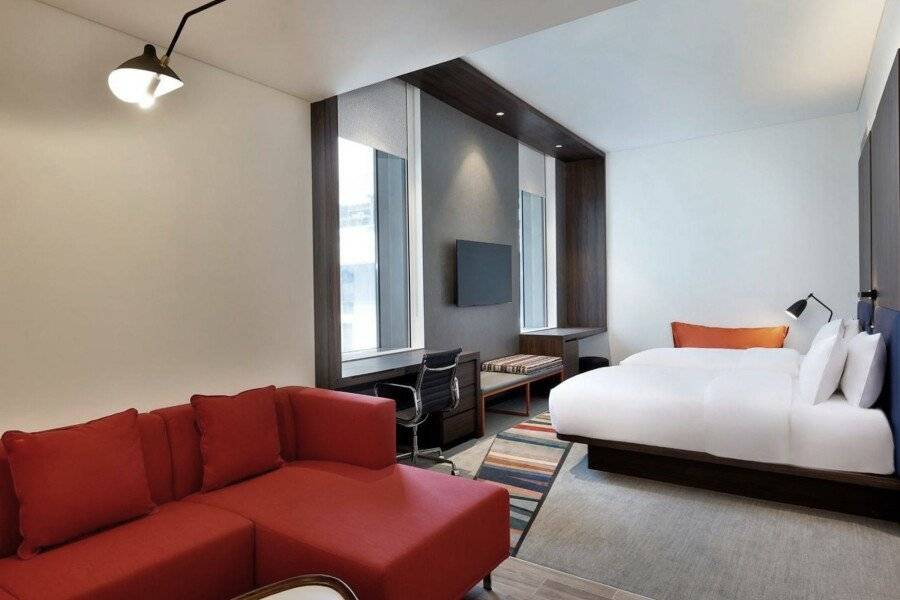 Aloft Dubai Airport hotel bedroom