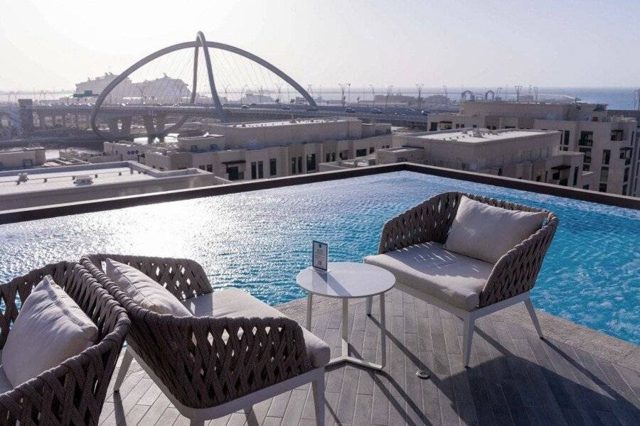 ibis Styles Dubai Deira rooftop pool,ocean view