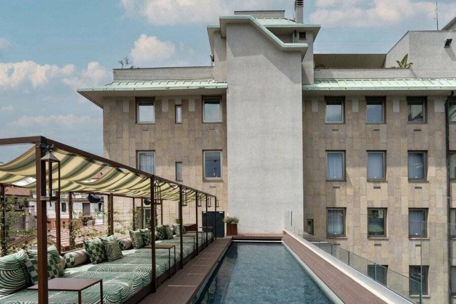 Radisson Collection Hotel, Santa Sofia Milan facade, rooftop pool