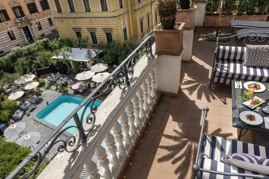 Palazzo Dama - Hotel & SPA - Preferred Hotels & Resorts balcony,outdoor pool,garden