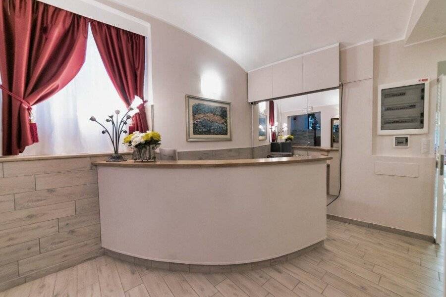 Hotel Balilla lobby,front desk,