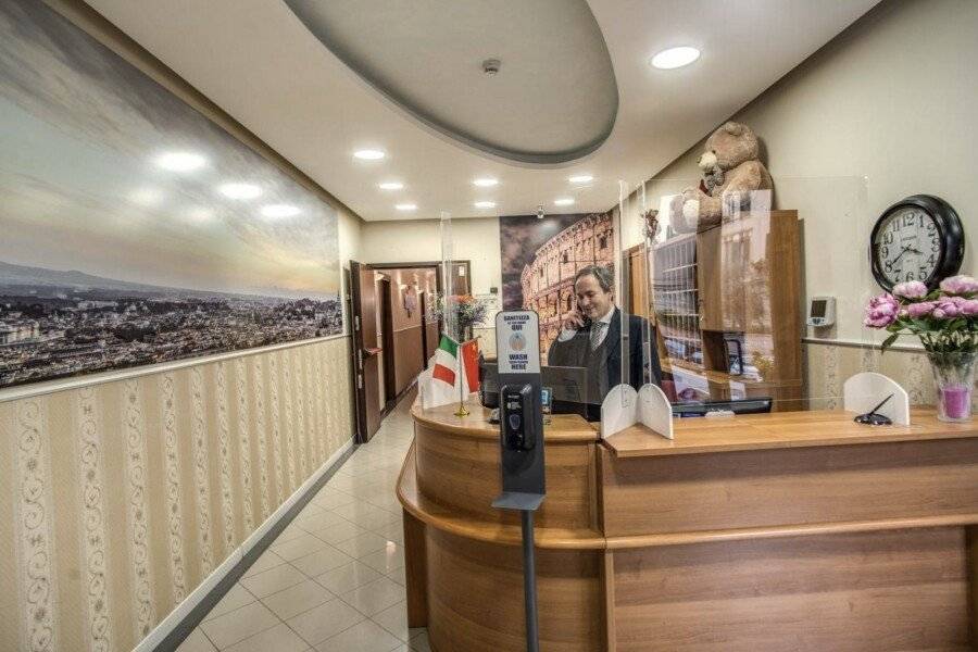 Hotel Ottaviano Augusto front desk, lobby, 