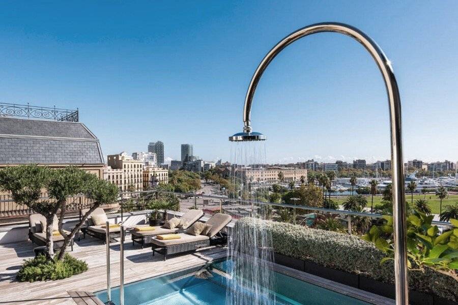 Serras Barcelona rooftop pool,ocean view